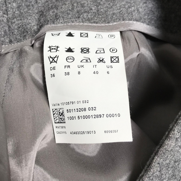 Hugo Boss grey wool & angora pencil skirt size 6 - Picture 4 of 8